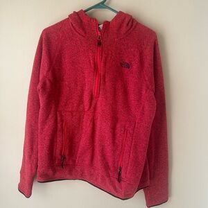 The North Face 1/4 zip pullover, size L